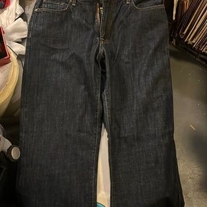 Mens Lucky Dungaree Jeans size 36 bootleg